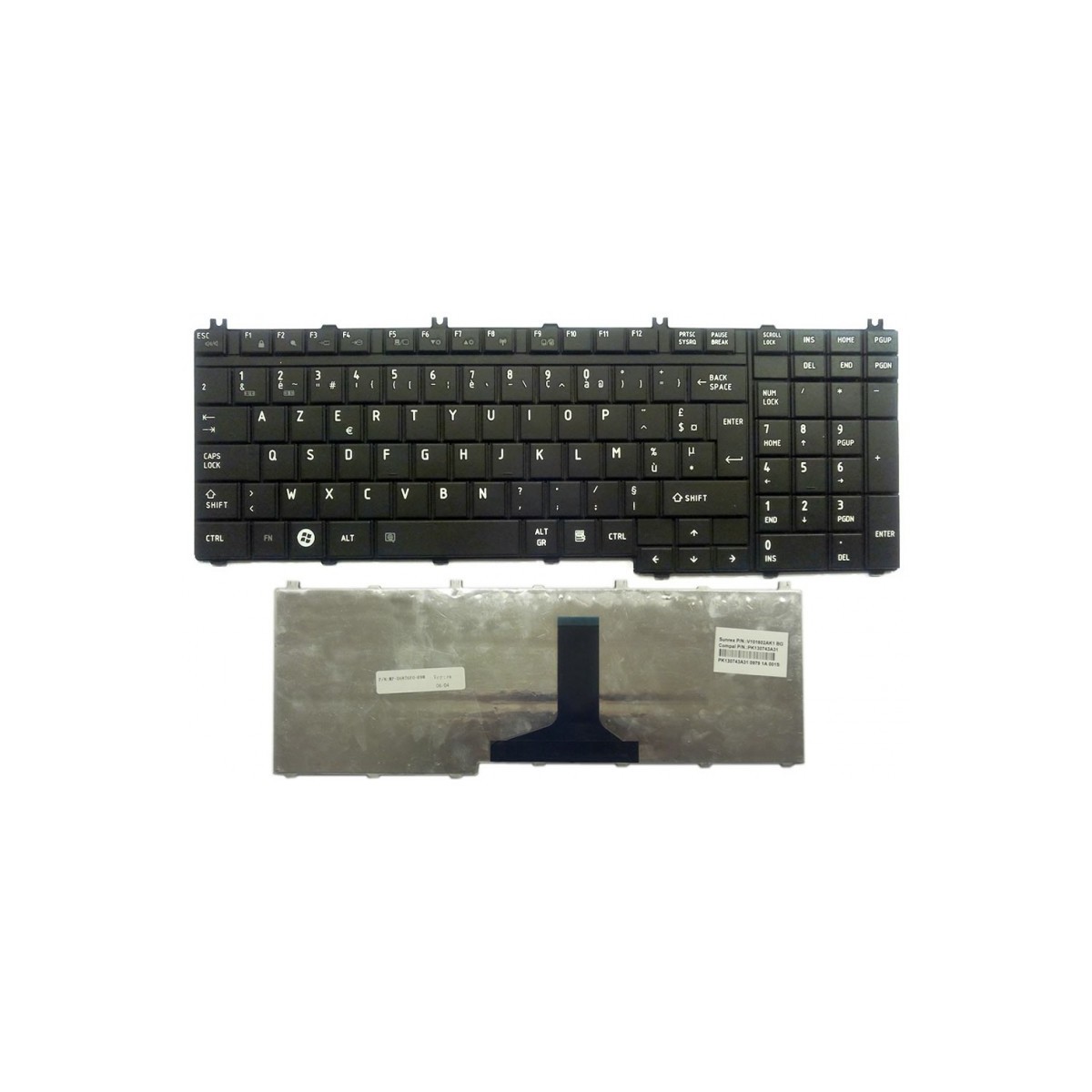 Clavier Français Toshiba Satellite Pro P200 SERIES NSK-TB80F