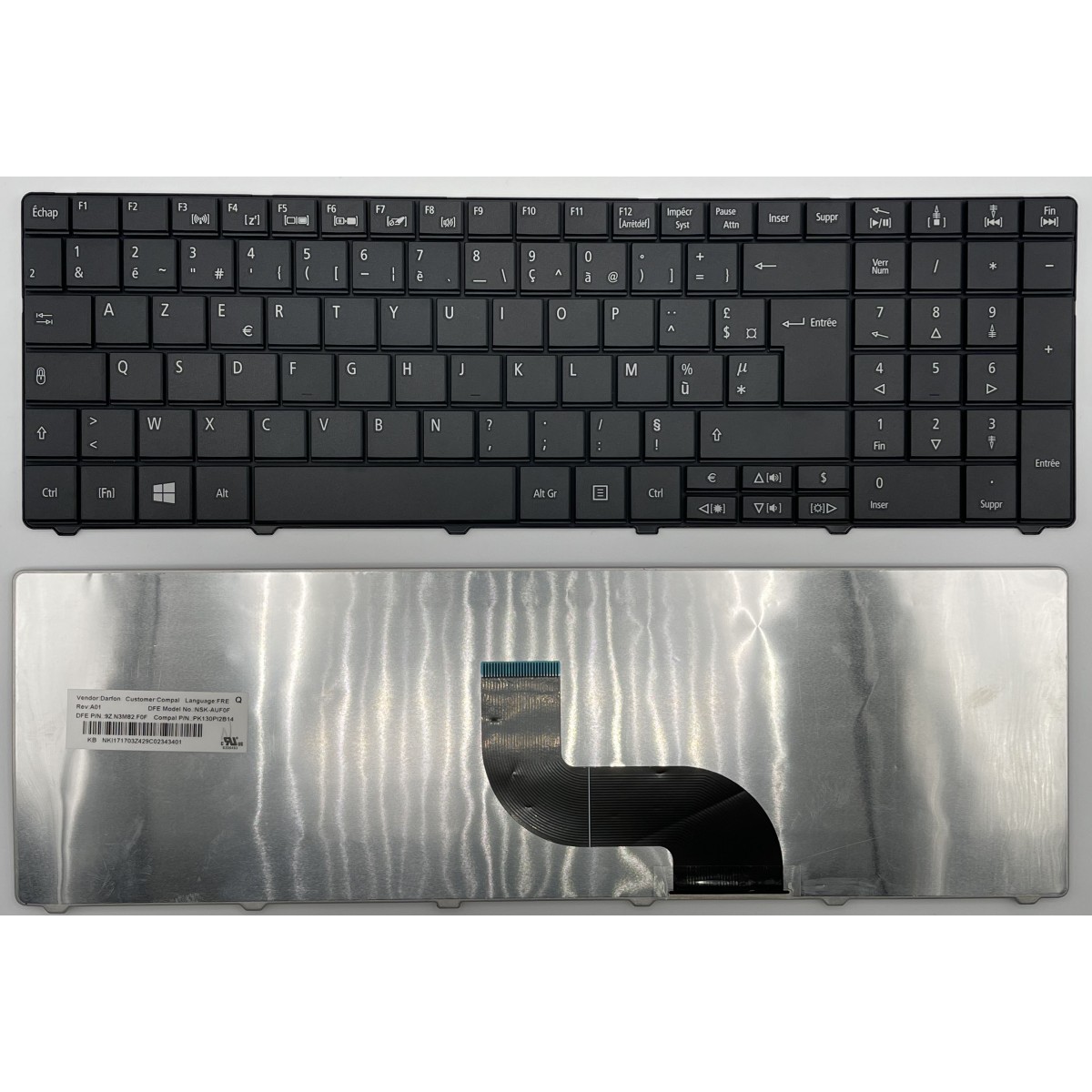 Clavier Français pour Acer Aspire E1-571 SERIES NSK-AU01F