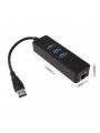 Adaptateur Ethernet RJ45 3 ports USB3.0 Hub réseau câblé