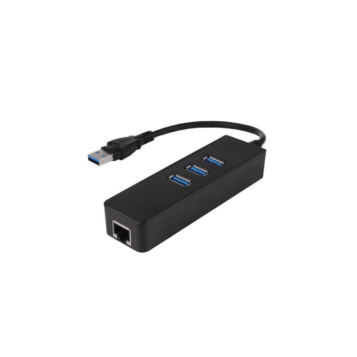 Adaptateur Ethernet RJ45 3 ports USB3.0 Hub réseau câblé