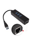 Adaptateur Ethernet RJ45 3 ports USB3.0 Hub réseau câblé