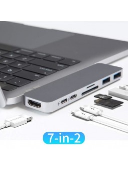 Adaptateur HUB pour Apple Macbook Air, Pro, Type-C ordinateur USB 3.0 TOUT  EN 1