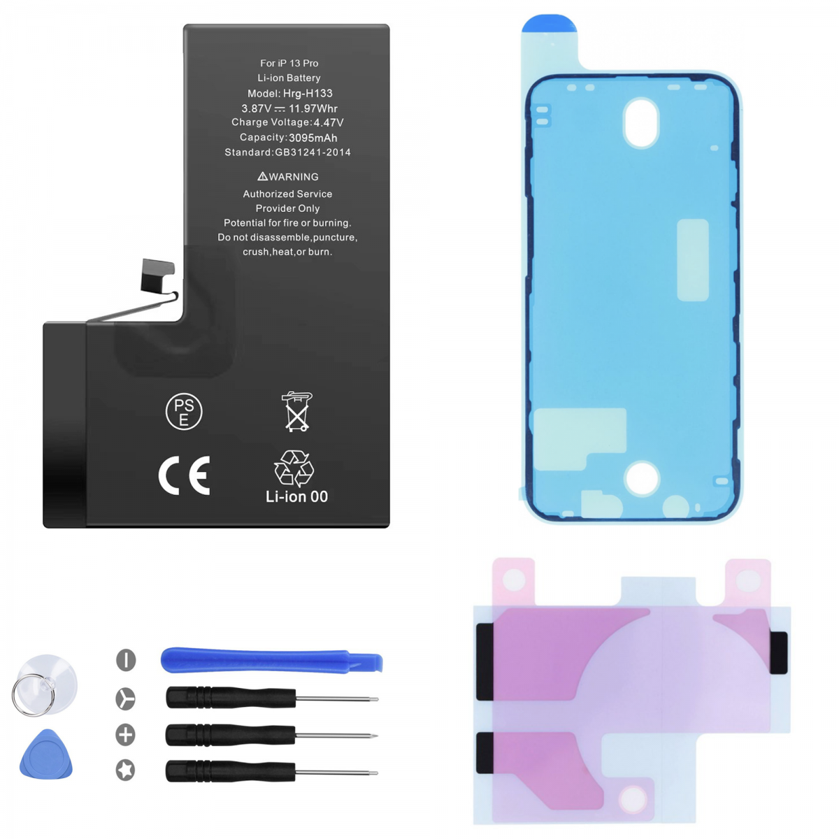Kit Batterie iPhone X : Batterie + Outils + Stickers + Joint