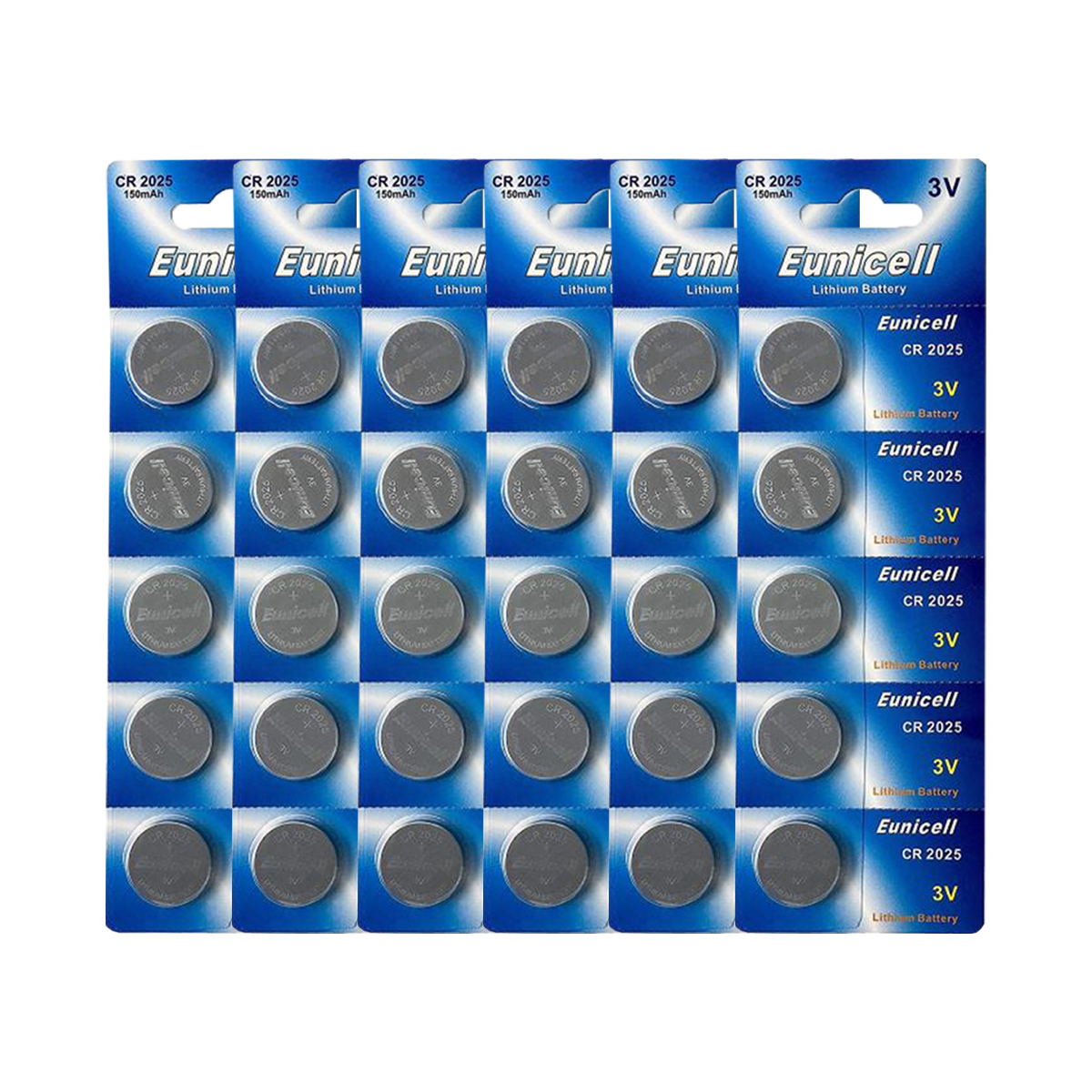 LOT DE 30 PILES EUNICELL BOUTONS CR2025